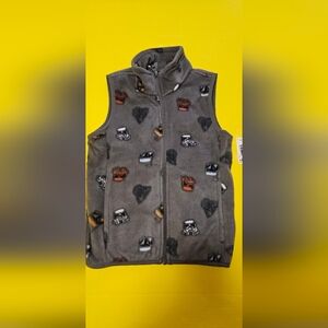 Star Wars Gray Fleece Vest Size Small 6-7 Years